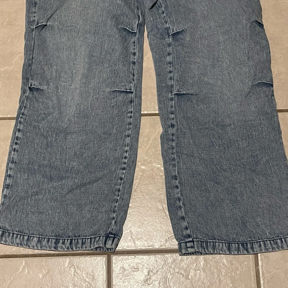 Y2K Rewash Casual Relax Medium Blue Stonewash Denim Pants Size 7/28 - Picture 3 of 9